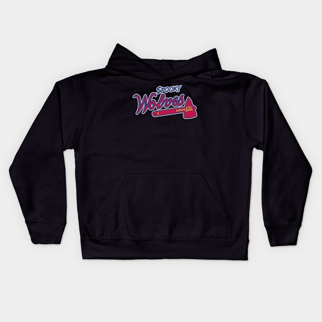 Spooky Wolves (baseball) Kids Hoodie by SpookyWolves